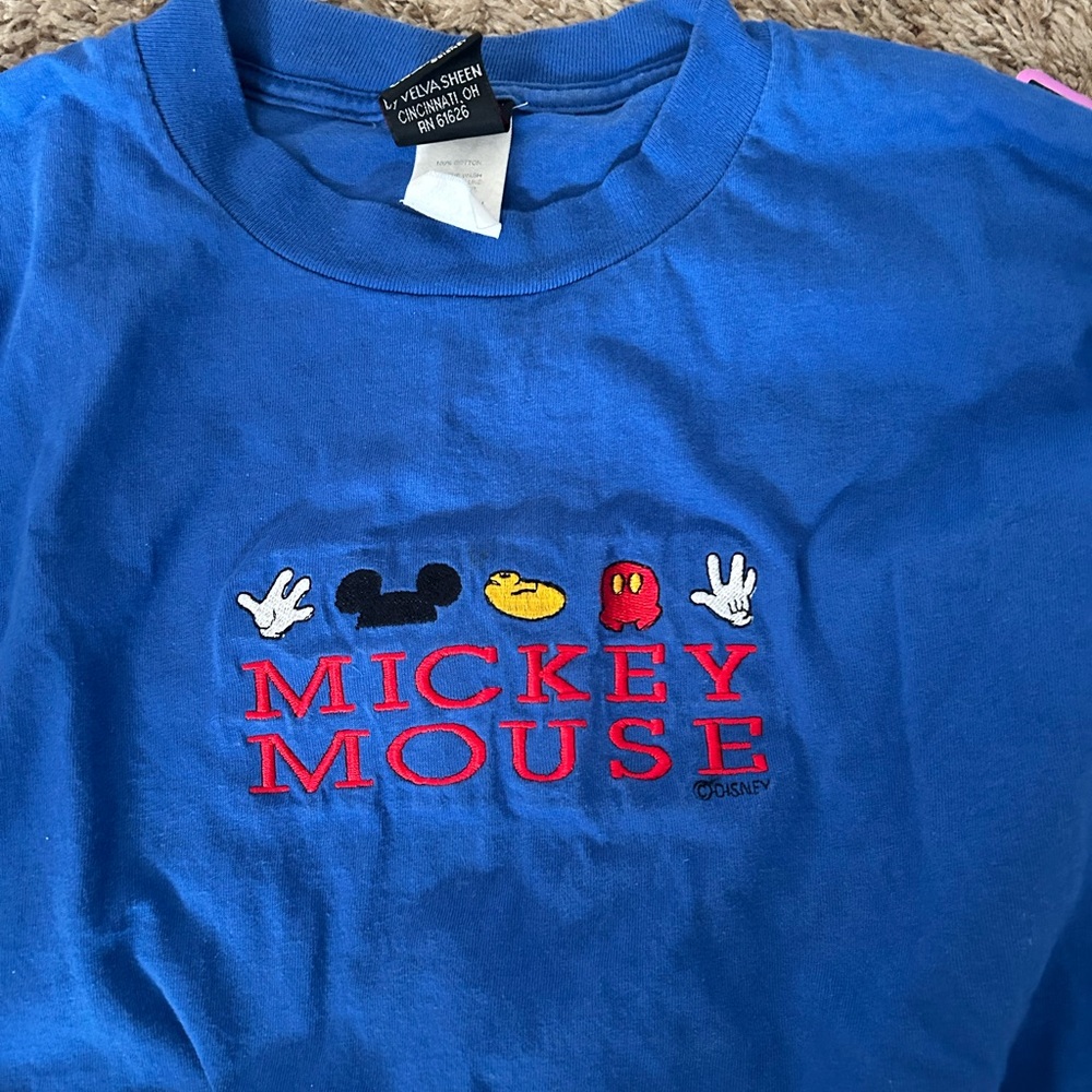 Disney Blue Mickey Mouse Men's Tee